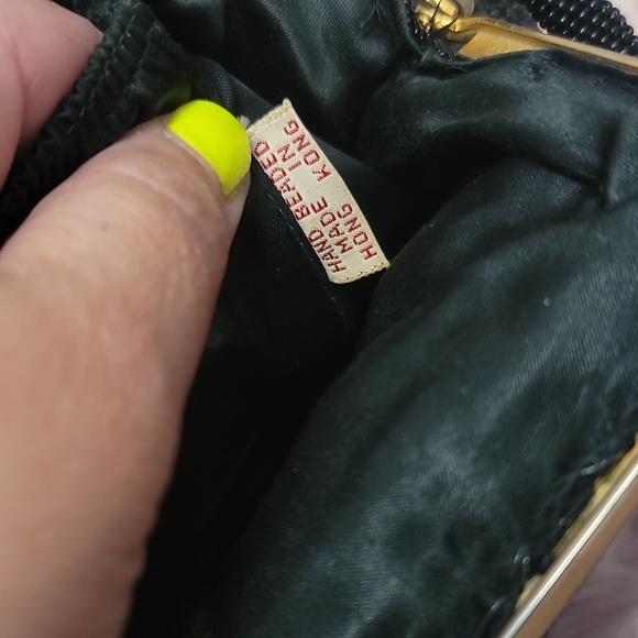 Vintage 1920 hand beaded purse - Picture 7 of 10